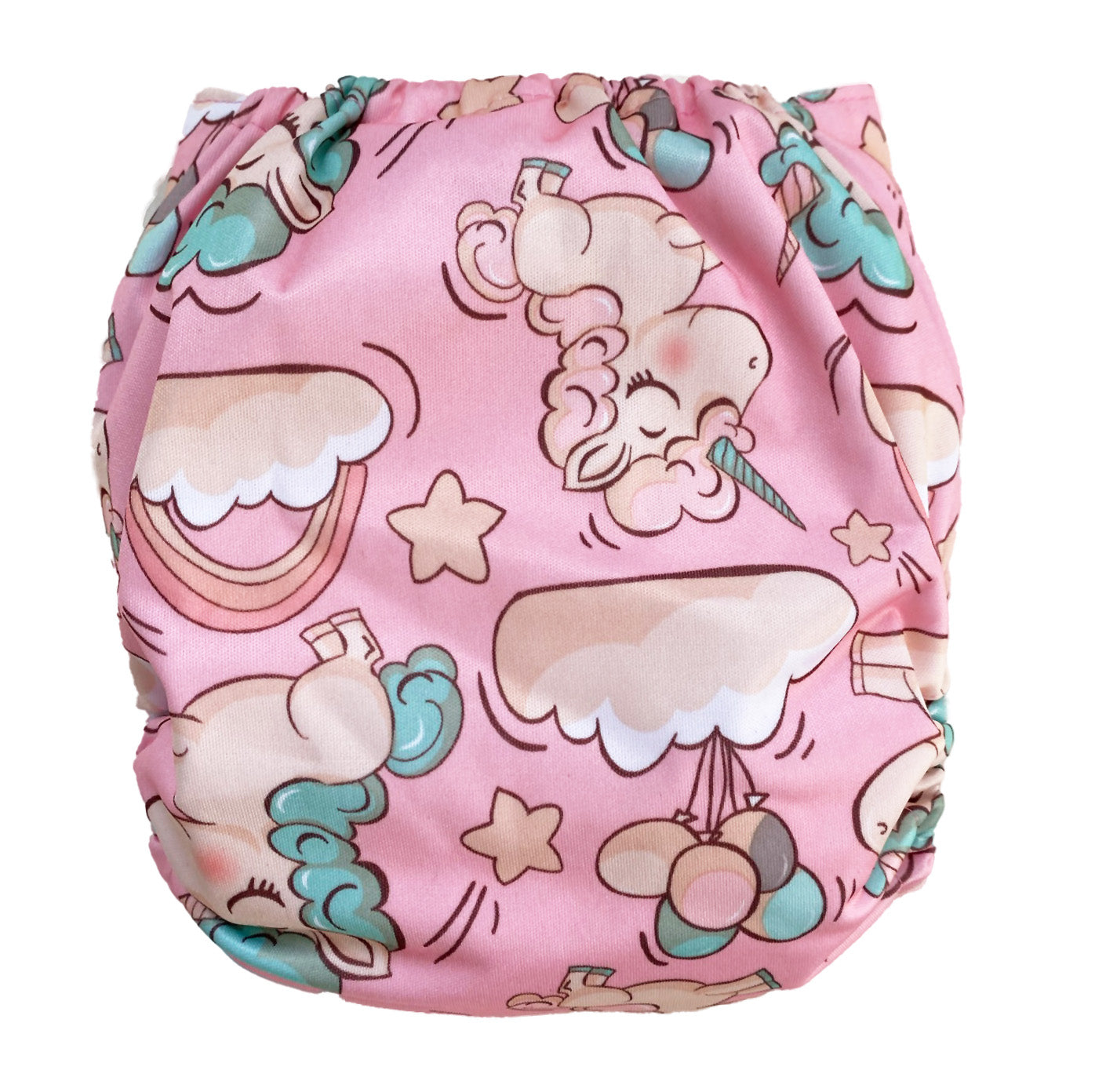 Stoffwindel Einhörner im Wolkenland inklusive Einlage von Windelland potty training
