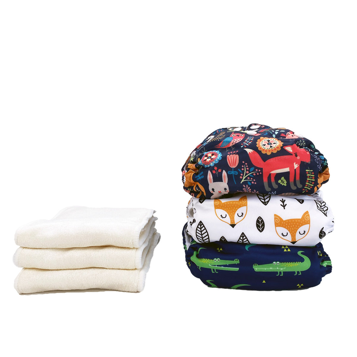 Geschenkset Stoffwindel mit Einlagen Babyboy - Windelland -potty training